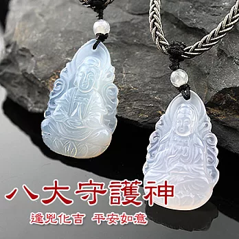 石頭記 冰透白玉髓生肖守護神項鍊(八款任選)虛空藏菩薩-(生肖牛