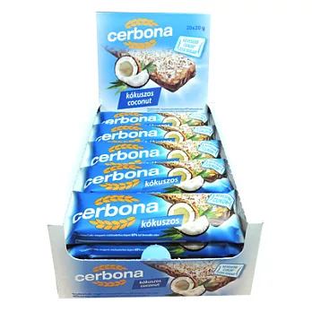歐洲CERBONA低負擔纖果棒-椰子巧克力口味x20條