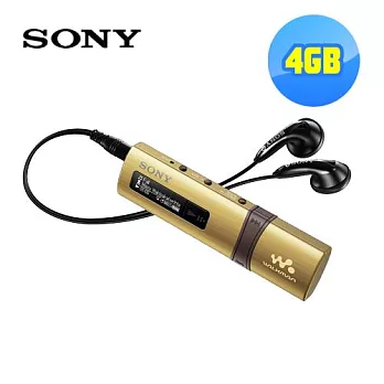 SONY Walkman時尚數位隨身聽4GB (NWZ-B183F)送魔術毛巾(鯉魚金)