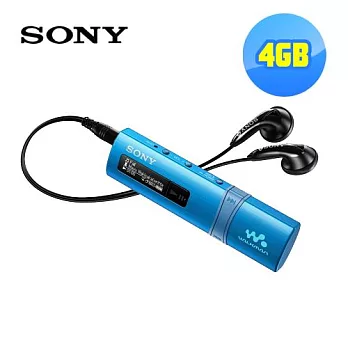 SONY Walkman時尚數位隨身聽4GB (NWZ-B183F)送魔術毛巾(蝴蝶藍)