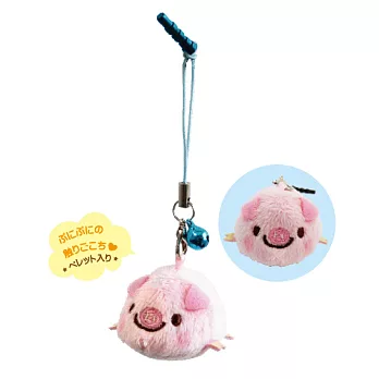 UNIQUE 動物樂園掌心沙包公仔螢幕擦。粉紅豬