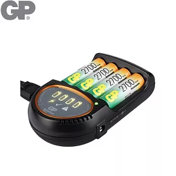 GP快速充電器PB50(內附鎳氫充電池3號2700mAh 4入)