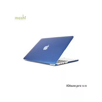 moshi iGlaze for Retina MacBook Pro 13 輕薄防刮保護殼半透藍