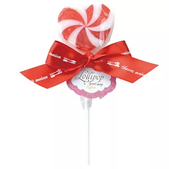 NOL甜蜜之家-心型棒棒糖肥皂(紅莓)