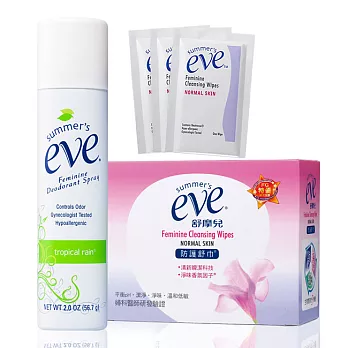 Eve舒摩兒 24HR潔淨乾爽組-清新粉霧效期2016.01
