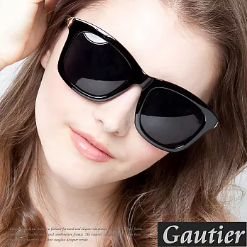 【Gautier】來自星星的你！千頌伊威靈頓框太陽眼鏡-亮黑