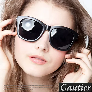 【Gautier】來自星星的你！千頌伊威靈頓框太陽眼鏡-霧黑