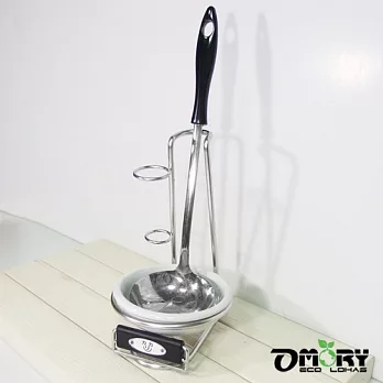 【OMORY】不鏽鋼單槽/湯杓筷架