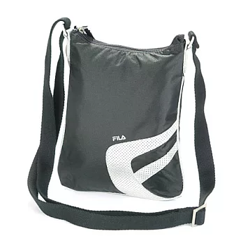 FILA 動感挖洞側背包黑色
