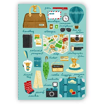 Smohouse[Note] 蒐集狂系列A5筆記本：嘻卡的旅行手記