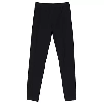 [MUJI 無印良品]女棉混天竺(抗菌防臭)涼感全長緊身褲S黑色