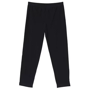 [MUJI 無印良品]女棉混天竺(抗菌防臭)涼感七分緊身褲S黑色