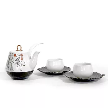 [Tales × 故宮] 故宮神話｜ 點墨-自敘帖品茗2人茶具組(1壺2杯)