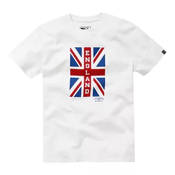 【CACO】CACO ST．美式街頭．英格蘭國旗短T(男)S白