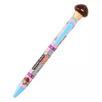 《SAKAMOTO》菇菇栽培研究室抖抖方吉原子筆(粉條紋)