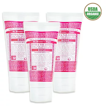 Dr.Bronner’s 美國布朗博士 護手霜3入組玫瑰x3