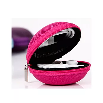 馬卡龍造型耳機小物收納盒紅色