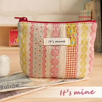 It’s mine 零錢包系列-戀上布蕾絲-米