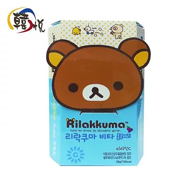 【韓悅】韓國_拉拉熊頭立體造型維他命藍莓錠_盒裝(韓國原裝進口)