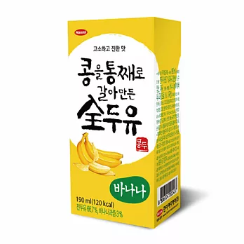 [韓國Hanmi]香蕉全豆奶190ml(3入)