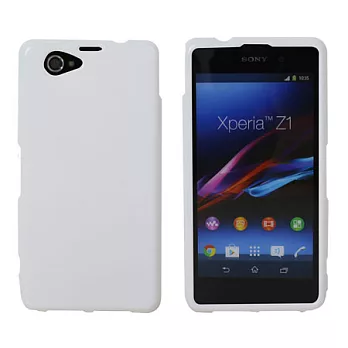 【BIEN】SONY Xperia Z1 Compact 亮麗全彩軟質保護殼 (白)