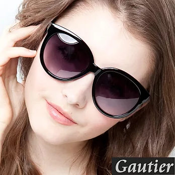 【Gautier】來自星星的你！千頌伊小貓眼太陽眼鏡-純黑系
