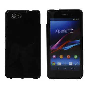 【BIEN】SONY Xperia Z1 Compact 亮麗全彩軟質保護殼 (黑)