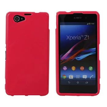 【BIEN】SONY Xperia Z1 Compact 亮麗全彩軟質保護殼 (紅)