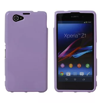 【BIEN】SONY Xperia Z1 Compact 亮麗全彩軟質保護殼 (紫)