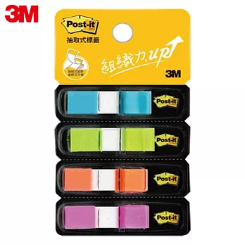 3M Post-it利貼 繽紛四色可再貼標籤 683-4ABX