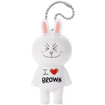 LINE 軟膠吊飾 兔兔 02