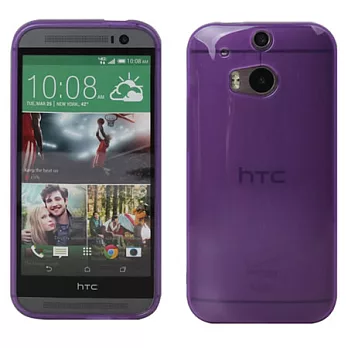 【BIEN】HTC One (M8) 俐落不沾機軟質保護殼 (霧紫)
