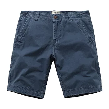 【CACO】CACO SURF．美式休閒．洗水休閒短褲(男)S藍色