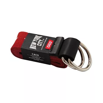 【CACO】星星電繡休閒腰帶紅色