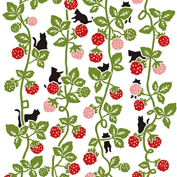 【taoru】小黑貓｜野莓と貓 - 日本毛巾 34x80 cm