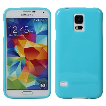 【BIEN】SAMSUNG S5 亮麗全彩軟質保護殼 (粉藍)