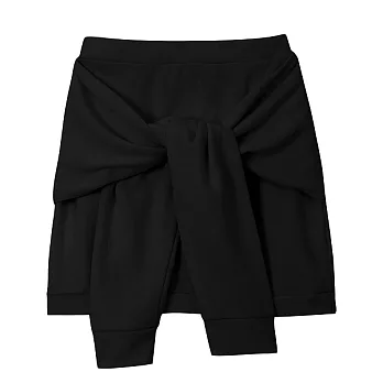 【CACO】CACO SURF．美式休閒．素色假兩件短裙(女)FREE黑