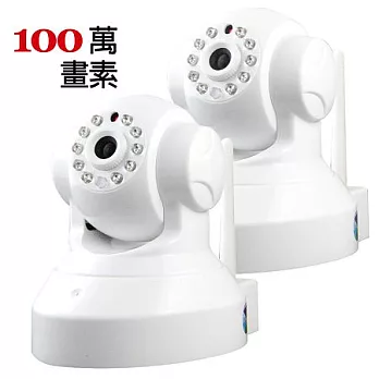 Mamieye 無線網路監視器-白色(100萬畫素)2入
