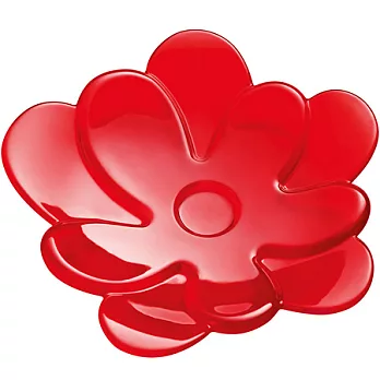 《KOZIOL》花朵盤杯蓋(透紅)