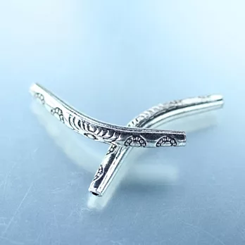 雕花長曲管苗銀配件‧輕靈之森手工療癒系