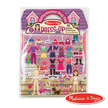 美國瑪莉莎 Melissa & Doug 可重複貼泡泡貼紙遊戲書 - 女孩時尚裝扮