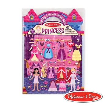 美國瑪莉莎 Melissa & Doug 可重複貼泡泡貼紙遊戲書 - 公主的皇宮舞會
