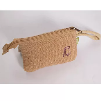 【KK Jute Bag 潮麻包】親密隨物 手機包(雙層)
