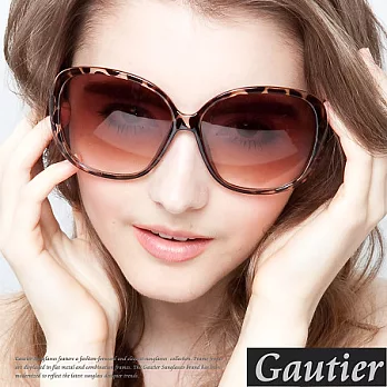 【Gautier】少女時代！提芬妮小臉大框太陽眼鏡-玳瑁