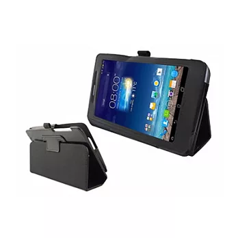 ASUS Fonepad 7 ME175CG 瘋馬紋支架磁扣平板保護皮套-黑