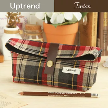 Uptrend W.B. 寬底收納袋│經典不滅‧灰格紋Tartan