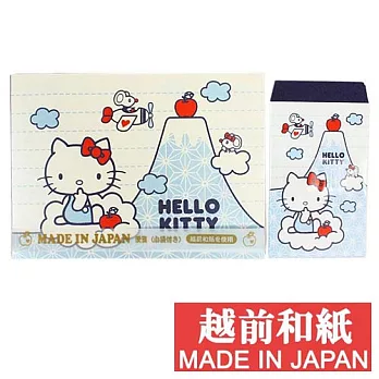 SANRIO HELLO KITTY MADE IN JAPAN系列越前紙迷你信組(富士山)