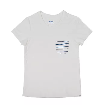 蘑菇 / 藍條紋口袋T /M / 空白