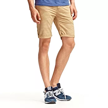 【CACO】CACO ST．美式街頭．迷彩水印休閒短褲(男)S卡其