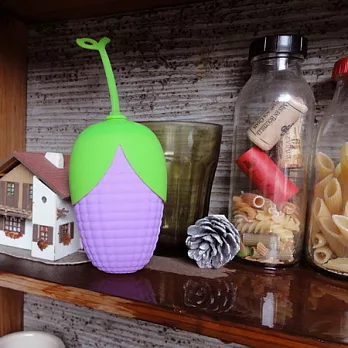 Kalo 卡樂創意 玉米造型矽膠鑰匙包紫玉米